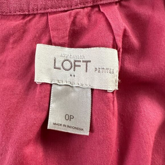 Vintage Ann Taylor Loft Petites Red Sleeveless Halter A-Line Dress size 0P - Picture 10 of 12